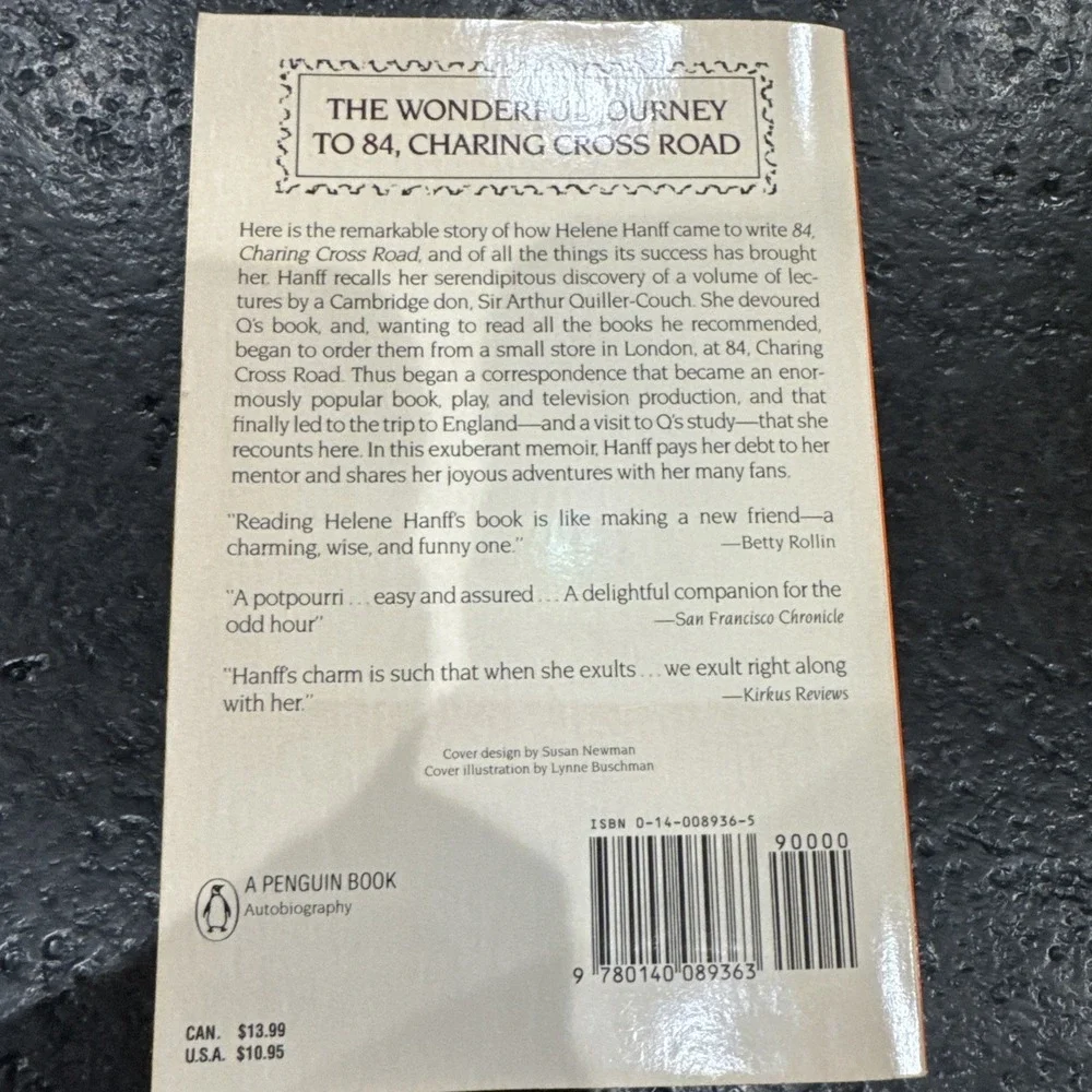 Q's Legacy, Paperback by Hanff, Helene, Great Condition
